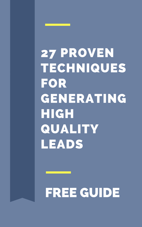 27 Proven techniques for Generating High Quality Leads-1