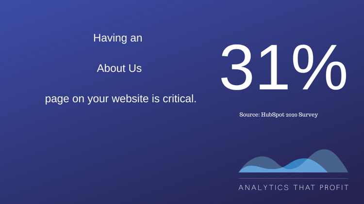 about us on website_analytics that profit