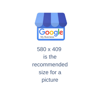 580 x 409 is the recommended size for a picture