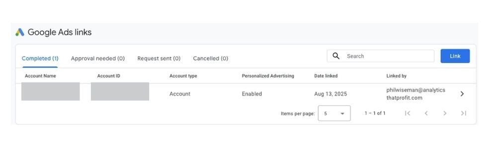 Connect Your Google Ads Account to Google Analytics- google ads link- phil wiseman-analytics that profit