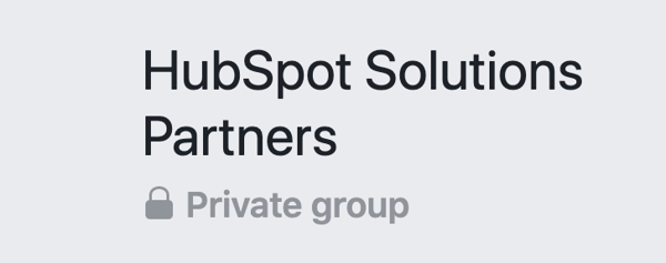 Facebook for business groups