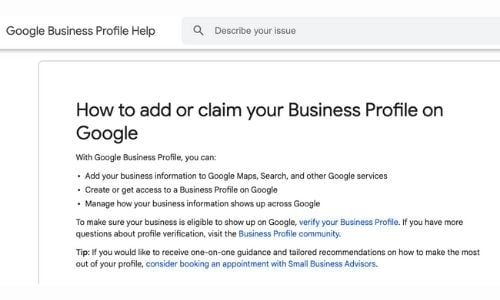 How to add or claim your Business Profile on Google With Google Business Profile, you can Add your business information to Google Maps, Search, and other Google services Create or get access to a Business Profile on -1