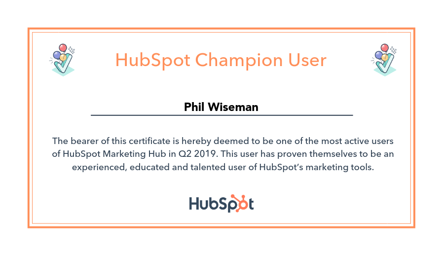 HubSpot Champion Q2 2019_Analytics That Profit