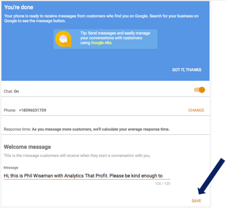 how to set up messaging on your google my business page save changes analytics that profit.png
