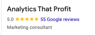 Analytics That Profit- Google reviews