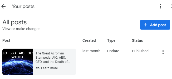 add updates to google business profile-phil wiseman-analytics that profit