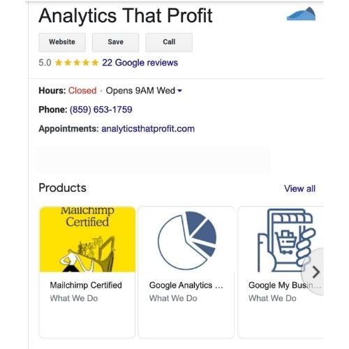how to make your business show up on google maps_google my business_analytics that profit