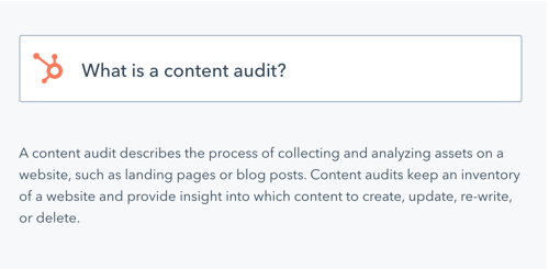 what is a content audit_analytics that profit