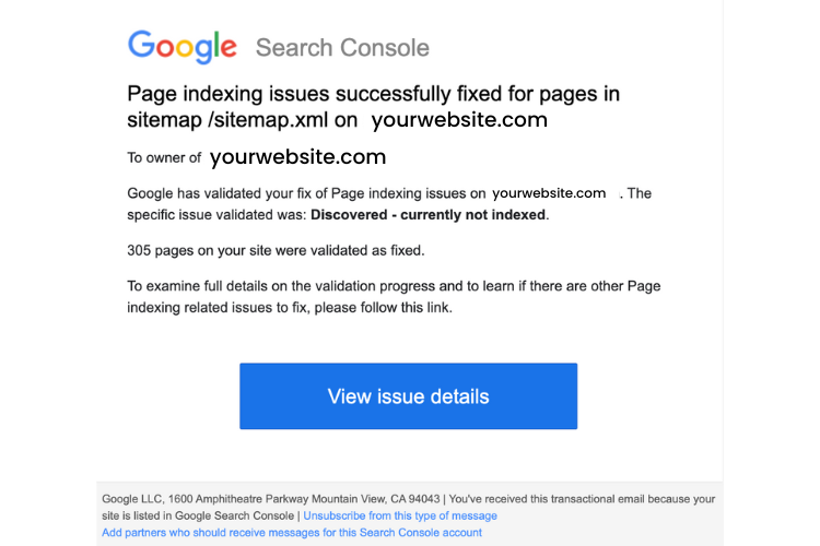 why does my website not show up in internet searches_google search console_issues fixed_analytics that profit