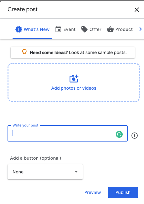 how to create a post on google my business