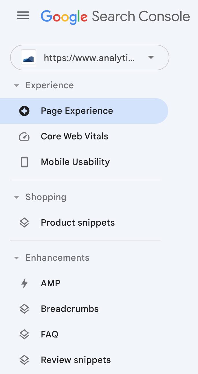 google search console_enhancements report_analytics that profit