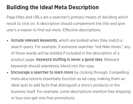 What is a meta description for online retailers_analytics that profit